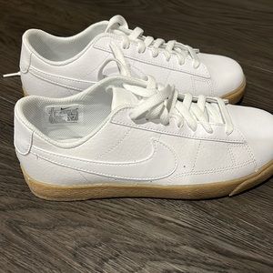 Youth Nike all white casual sneaker